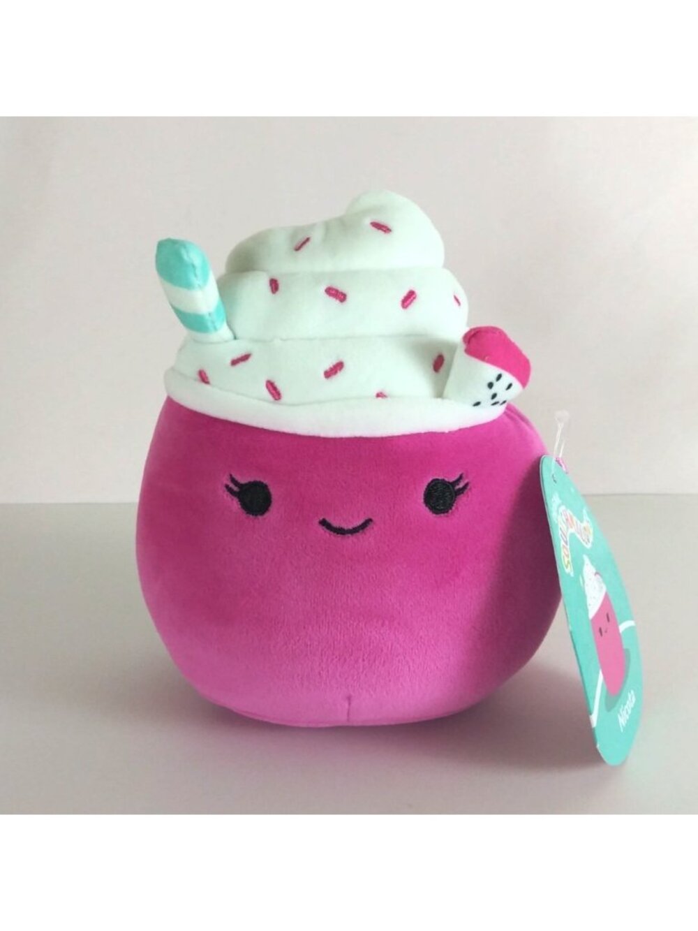NWT Squishmallows Mystery Desert Squad Nicota The Dragonfruit Milkshake 6" Plush